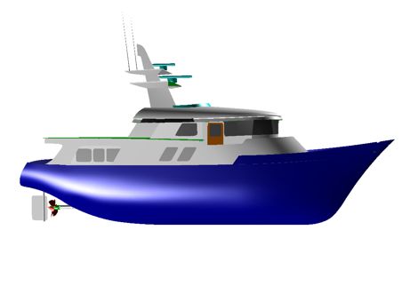 траулерная яхта КА60